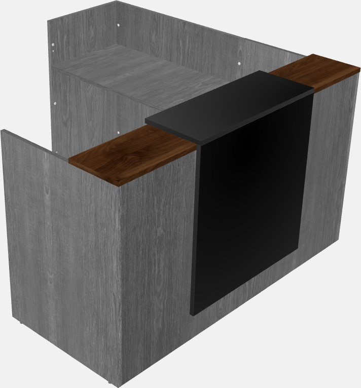 L-förmiger modularer empfang