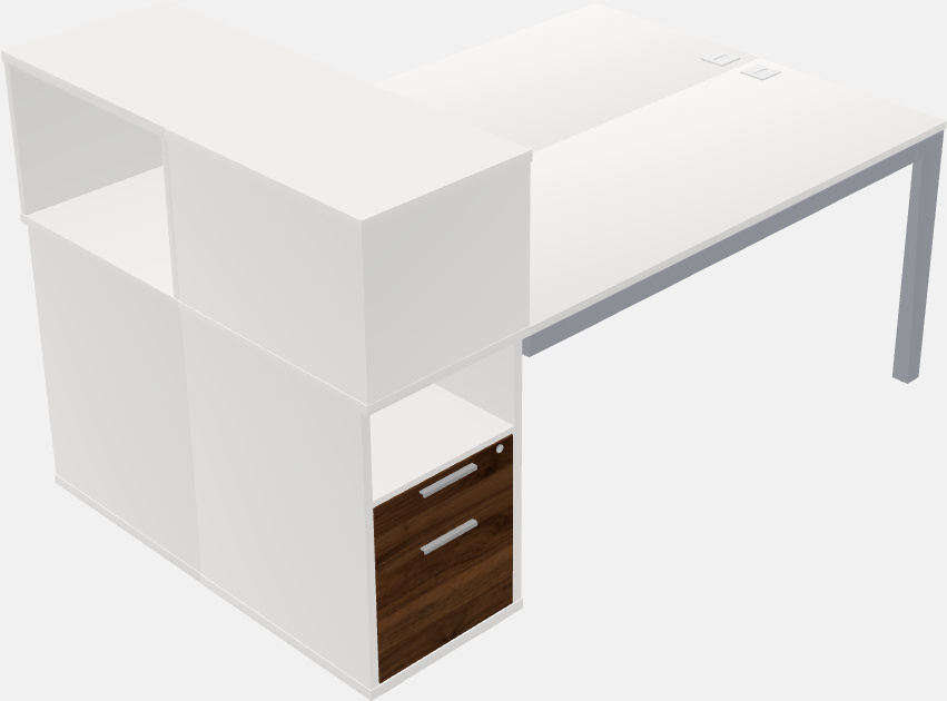 Cabinet shared desk