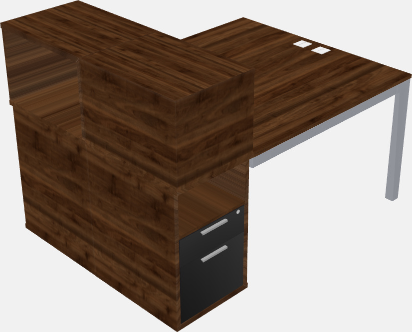 Cabinet shared desk