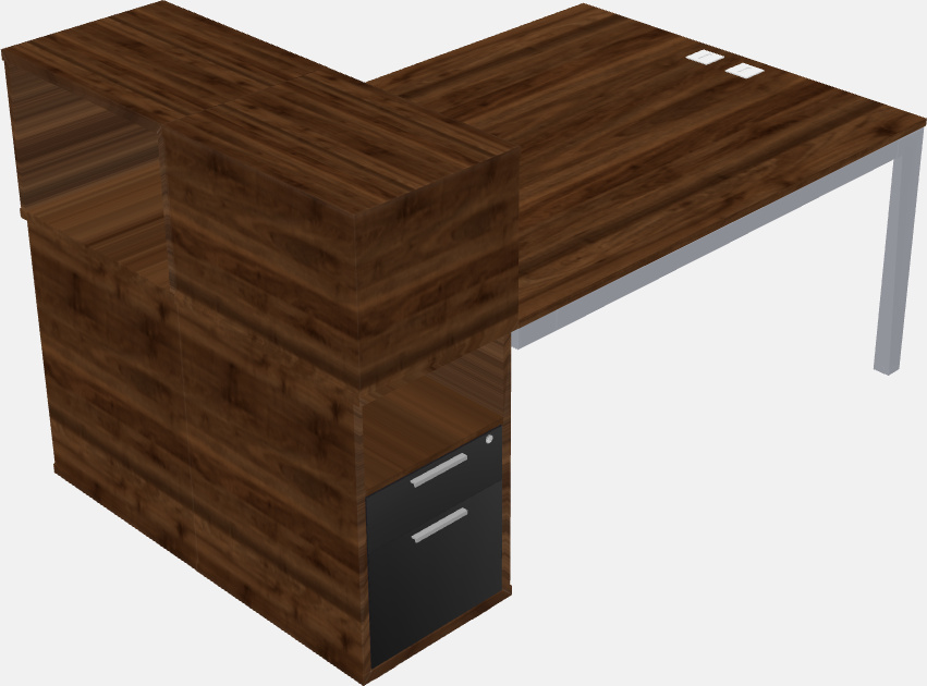 Cabinet shared desk