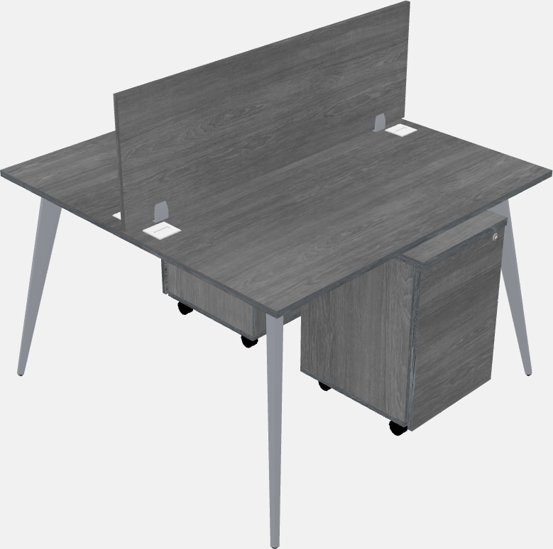 Shared office desk system