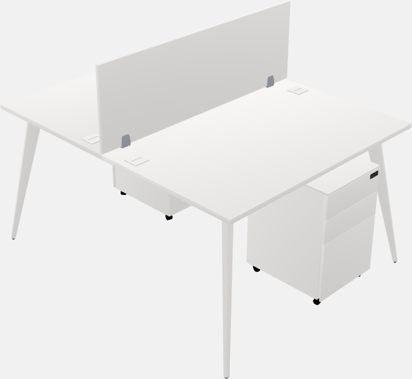 Shared office desk system