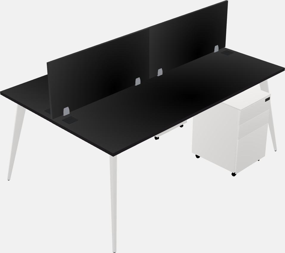 Shared office desk system