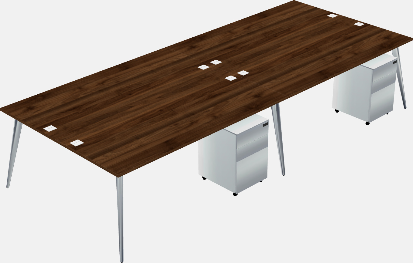 Shared office desk system