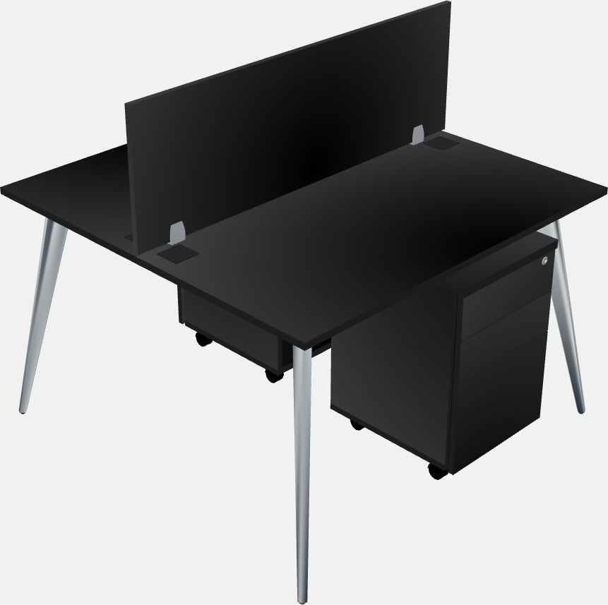 Shared office desk system