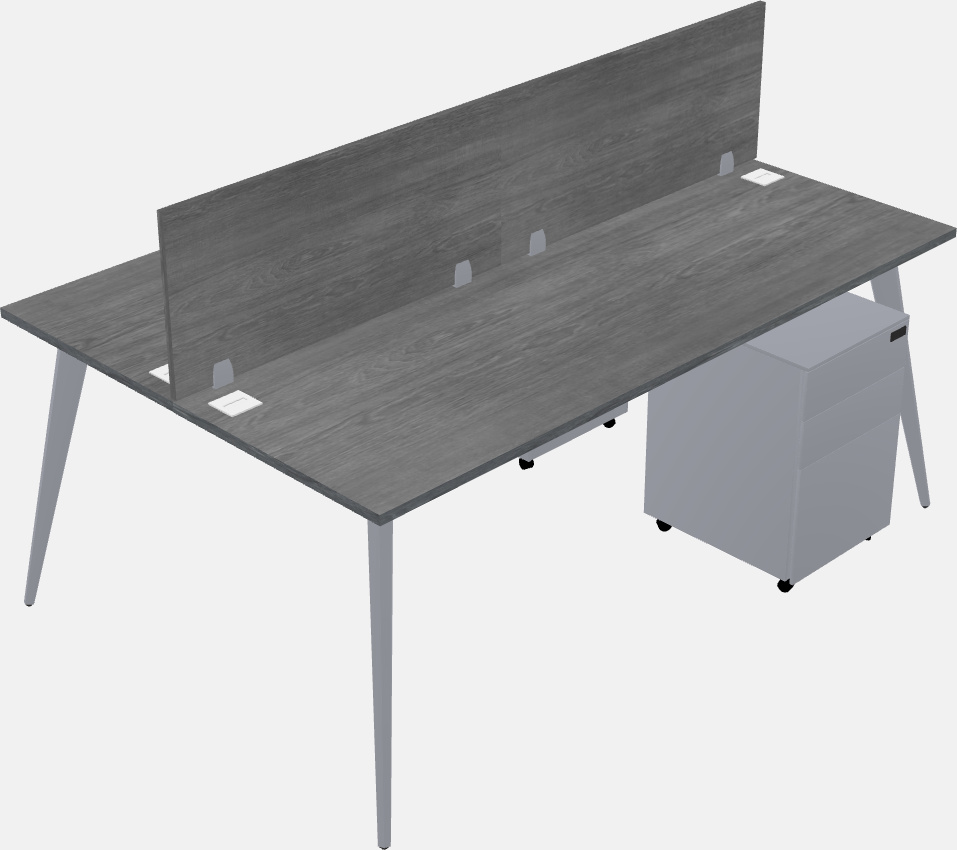 Shared office desk system