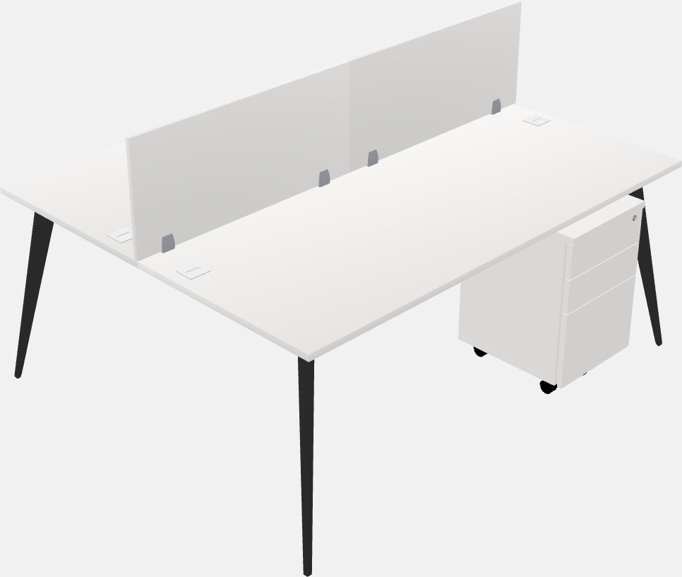 Shared office desk system