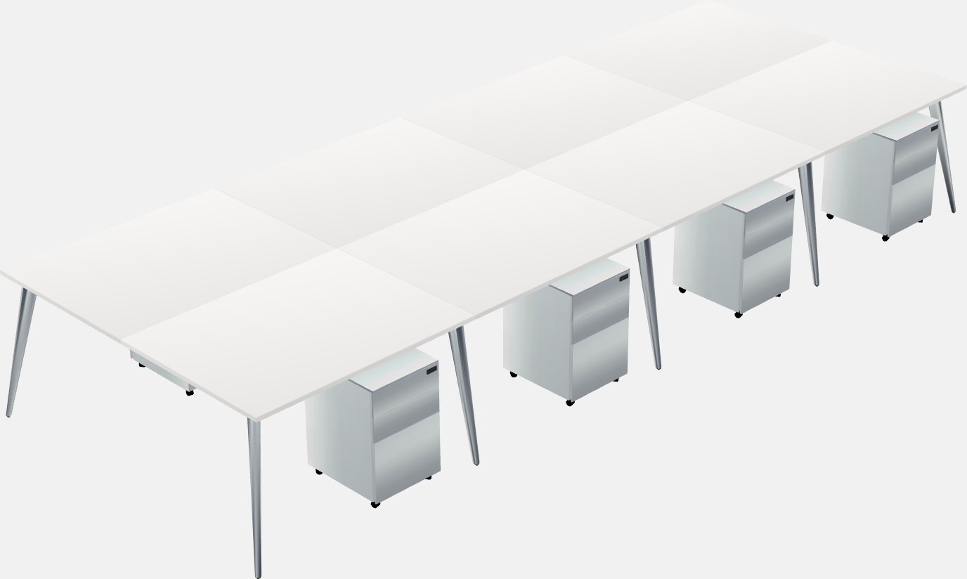 Shared office desk system