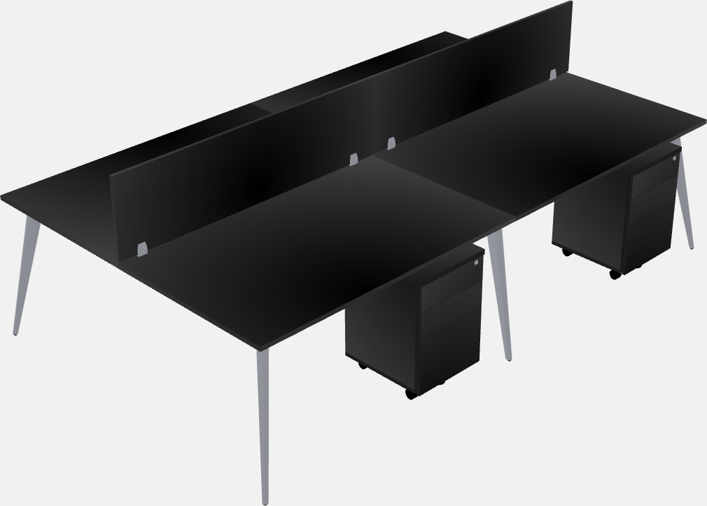 Shared office desk system