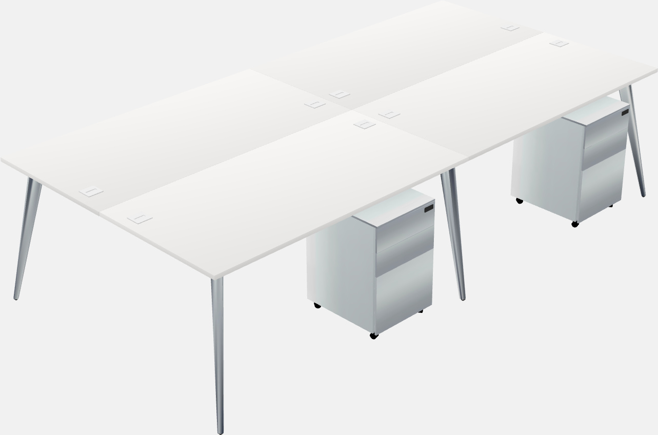 Shared office desk system