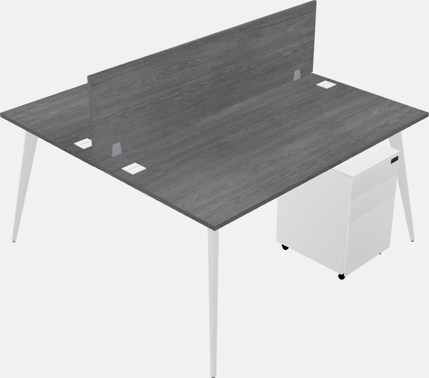 Shared office desk system