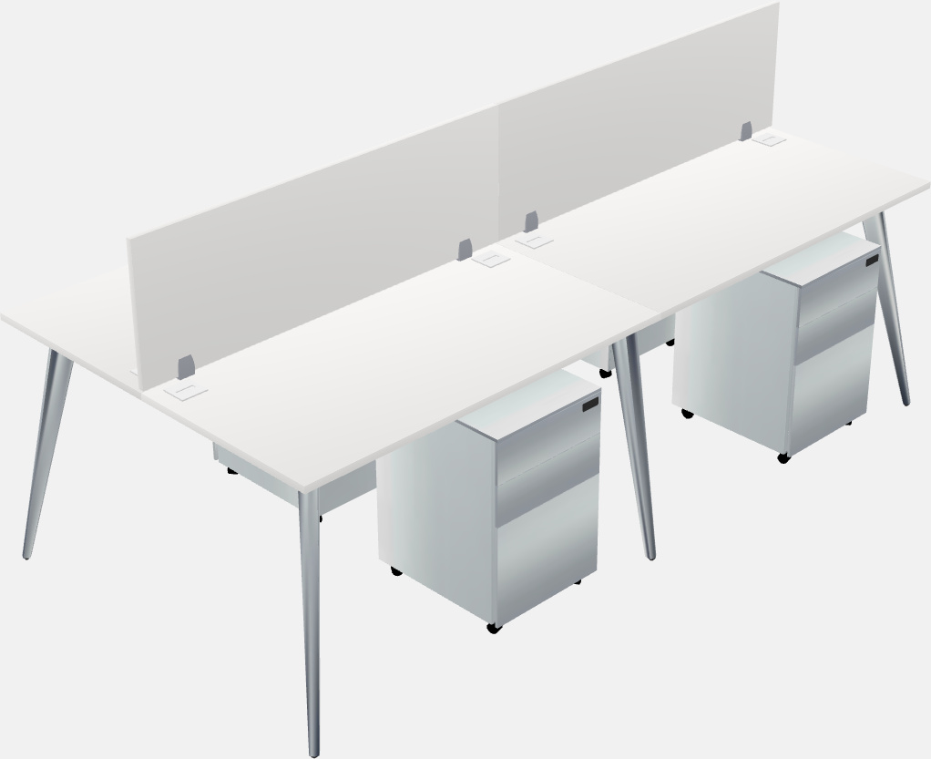 Shared office desk system