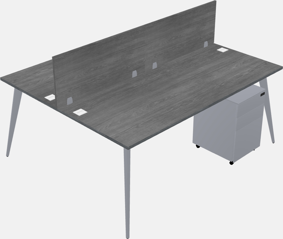 Shared office desk system