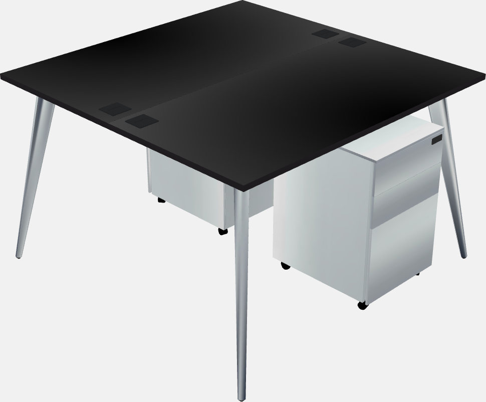 Shared office desk system