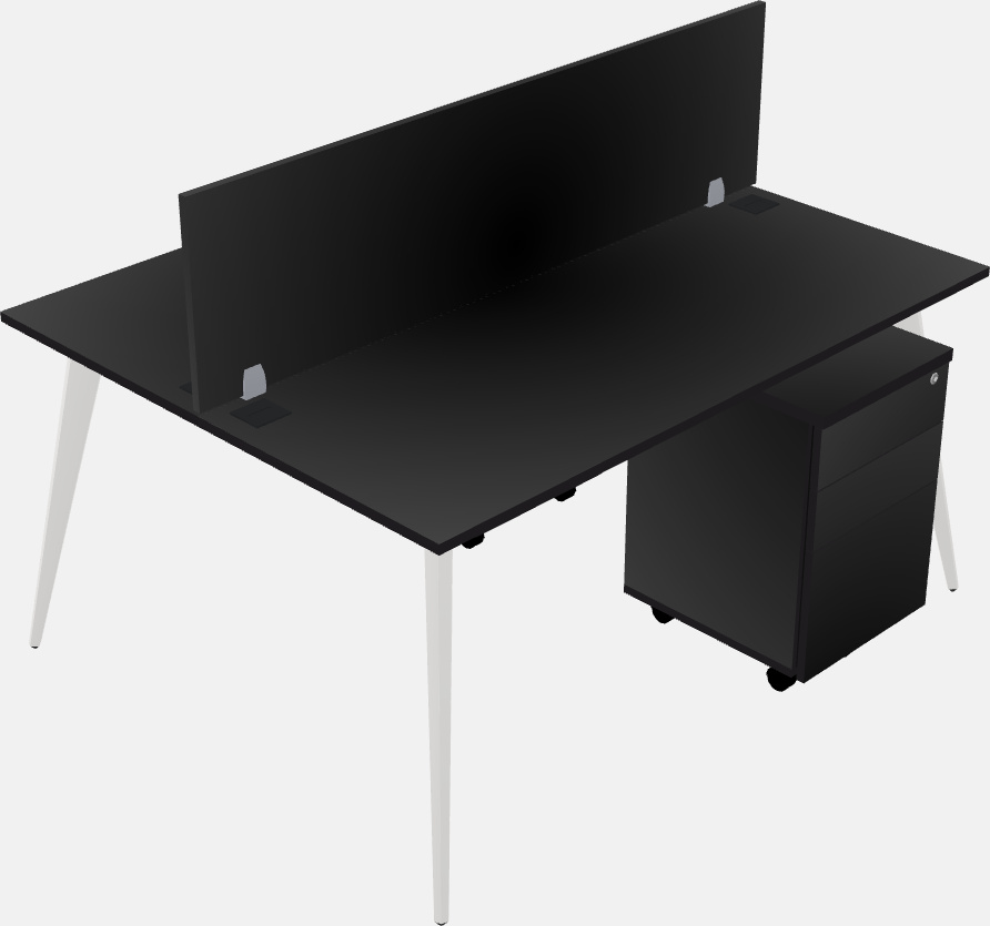 Shared office desk system