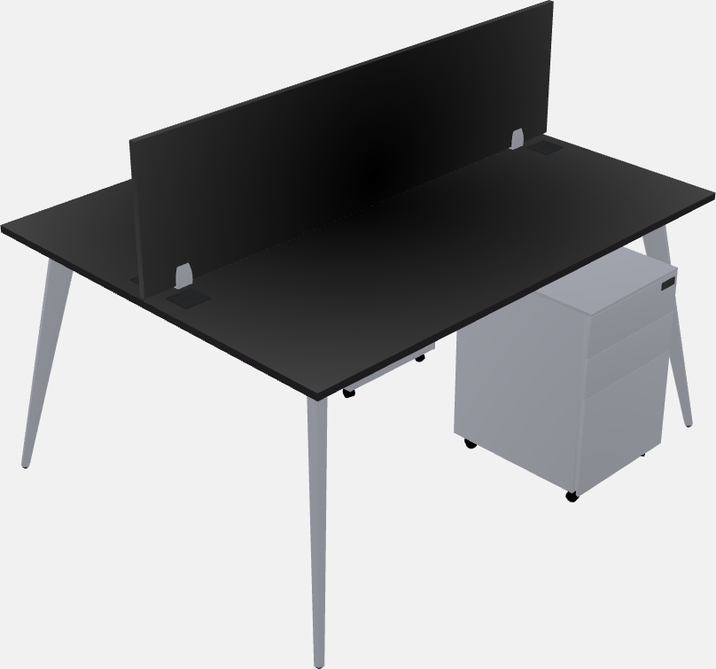 Shared office desk system