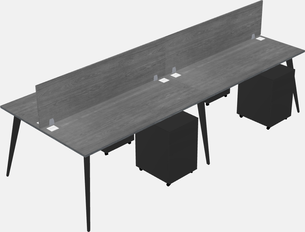 Shared office desk system