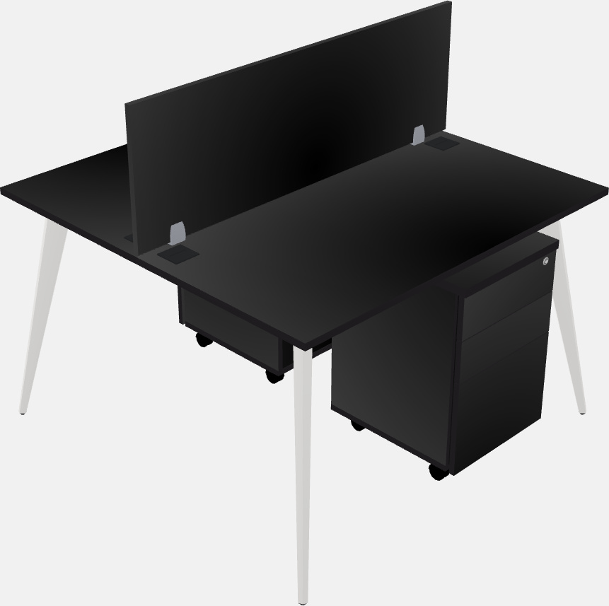 Shared office desk system