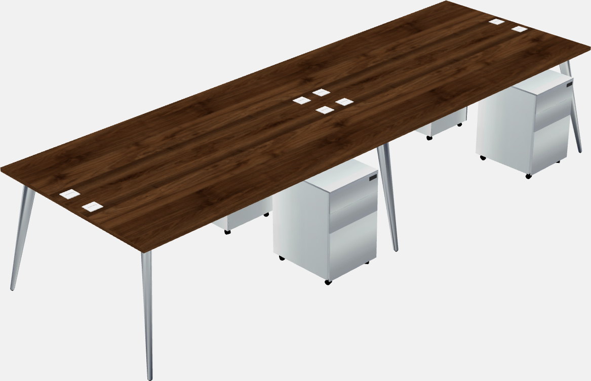 Shared office desk system