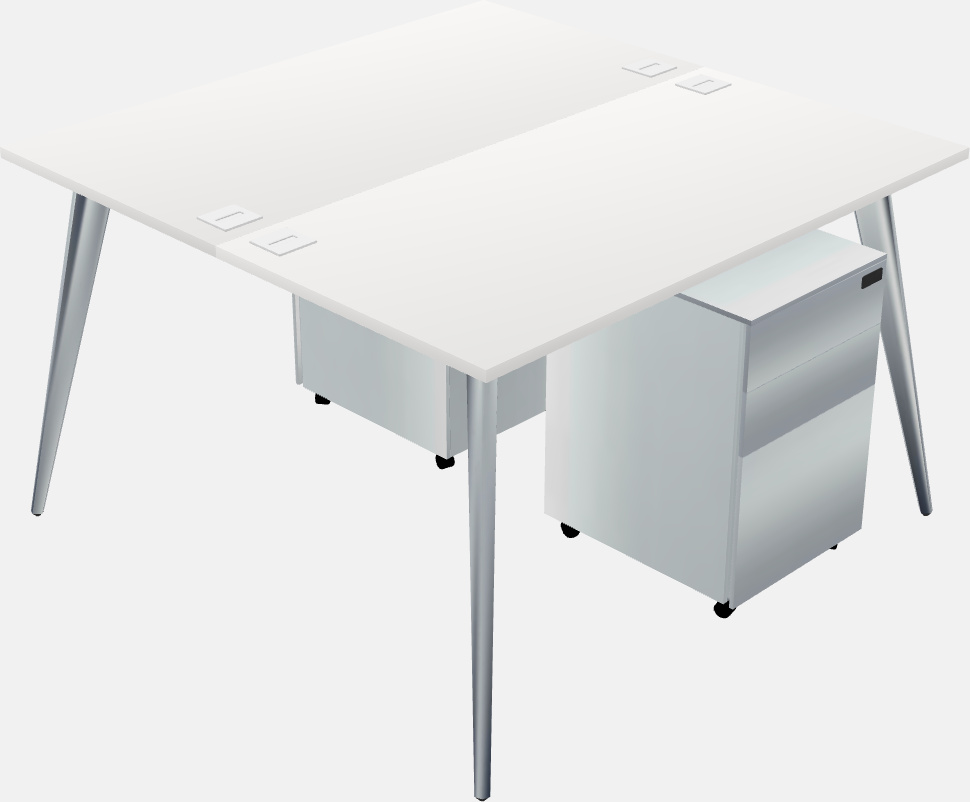 Shared office desk system