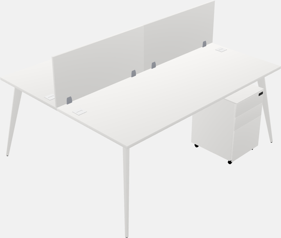 Shared office desk system