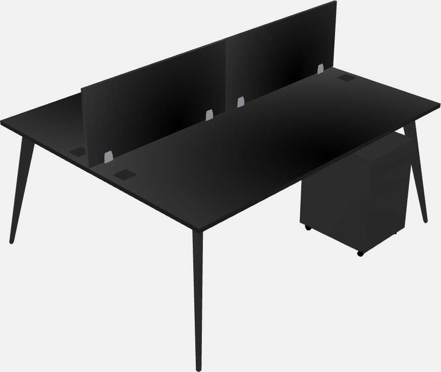 Shared office desk system