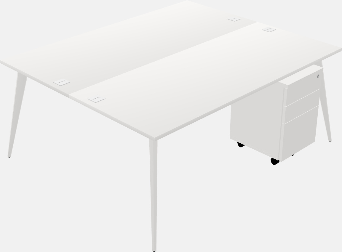 Shared office desk system