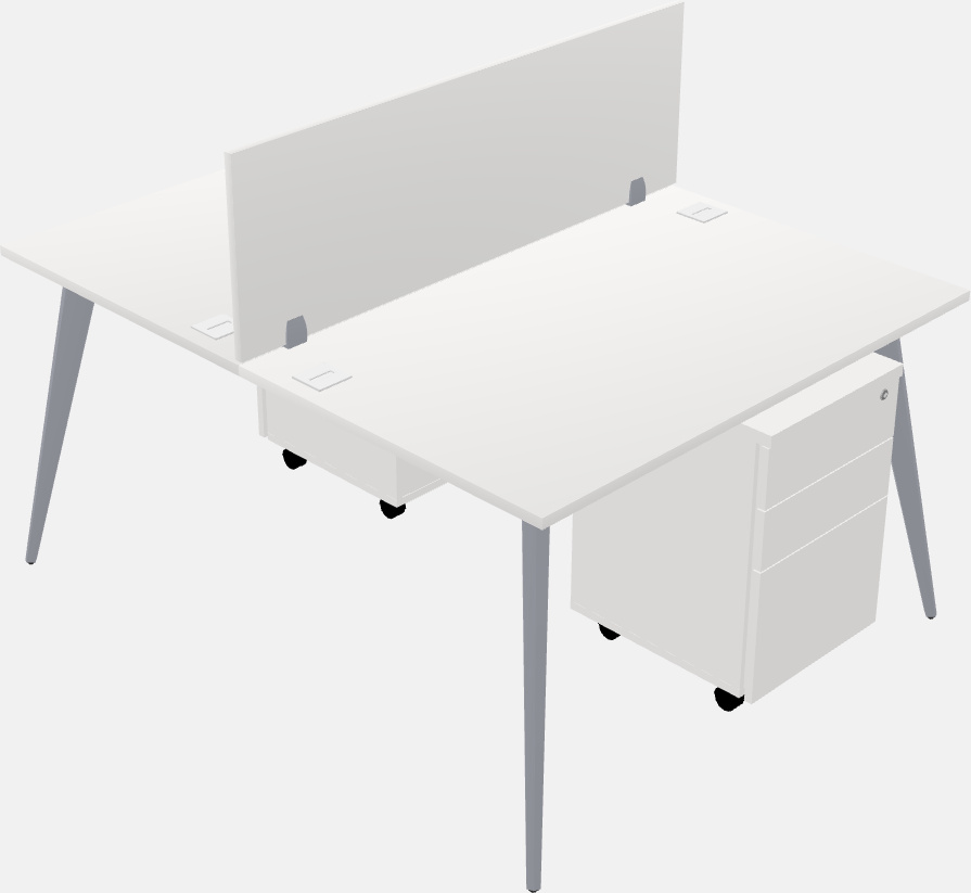 Shared office desk system