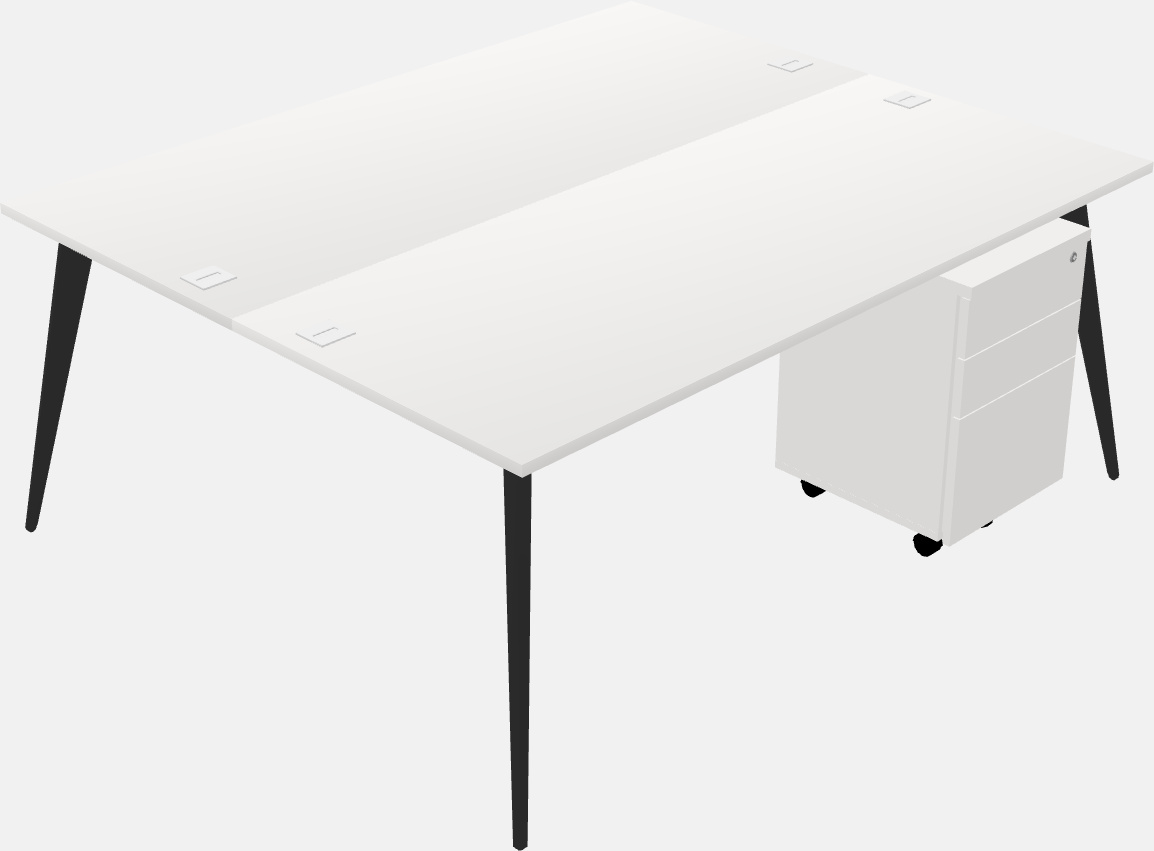 Shared office desk system