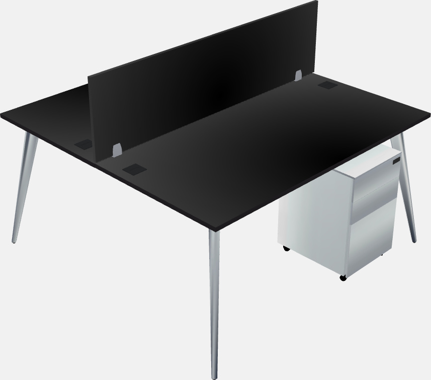 Shared office desk system