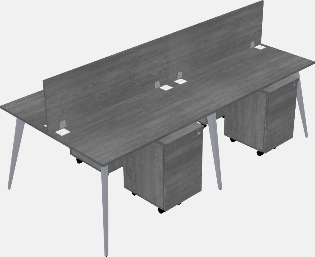 Shared office desk system