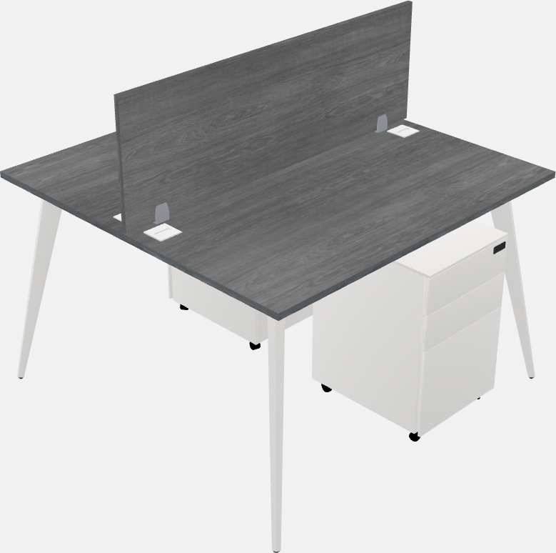 Shared office desk system