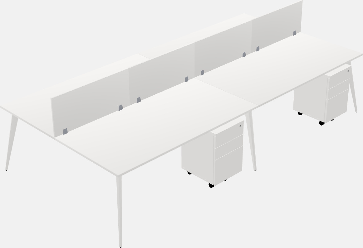 Shared office desk system