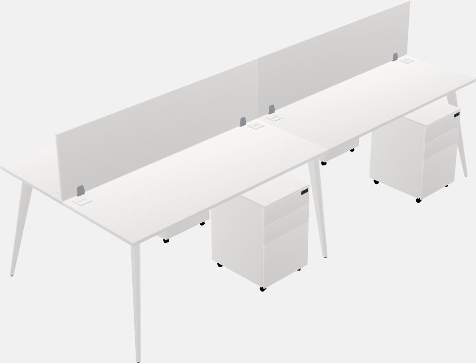 Shared office desk system