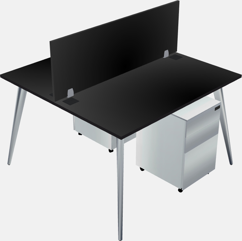 Shared office desk system