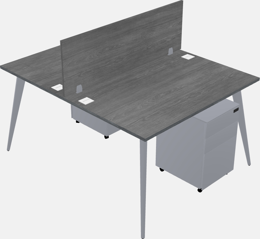 Shared office desk system