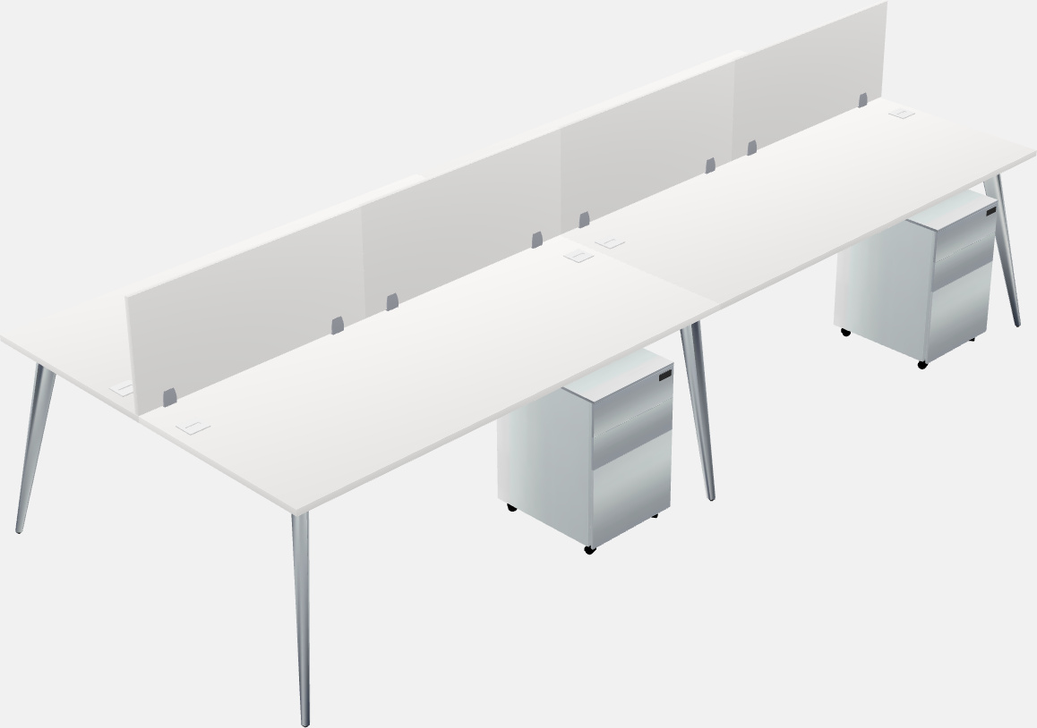 Shared office desk system