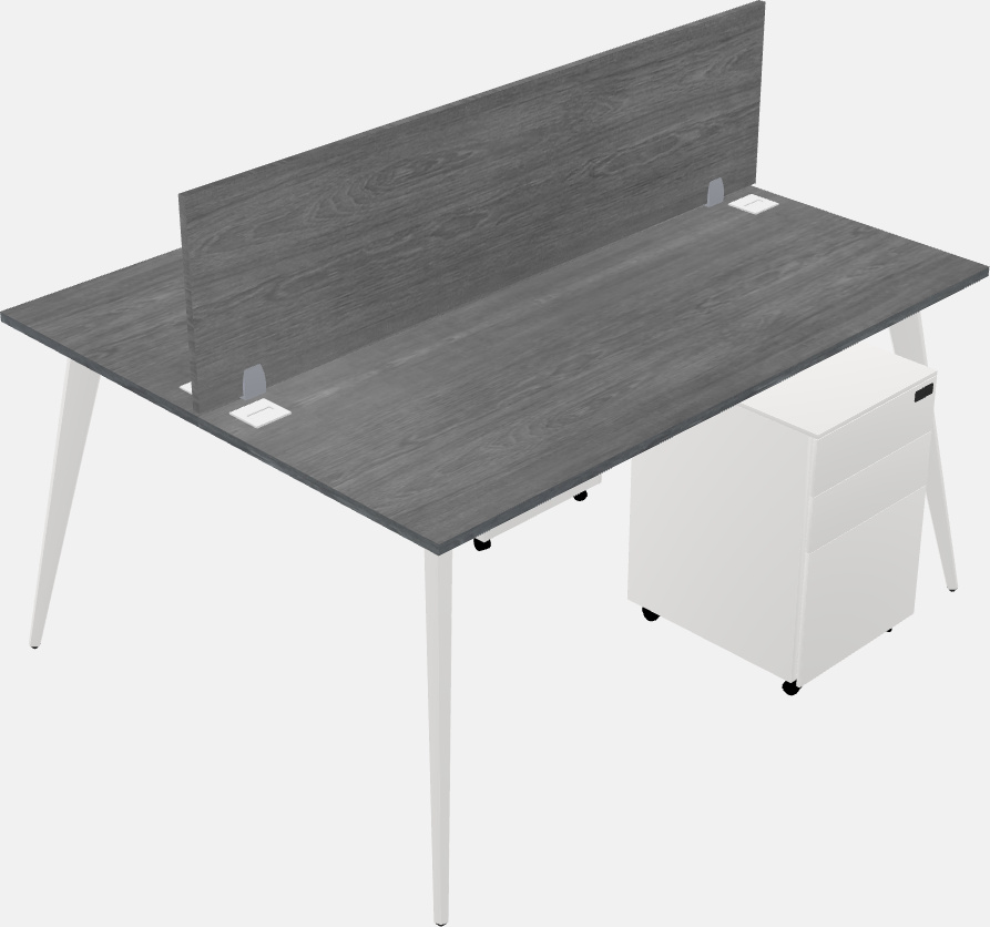 Shared office desk system