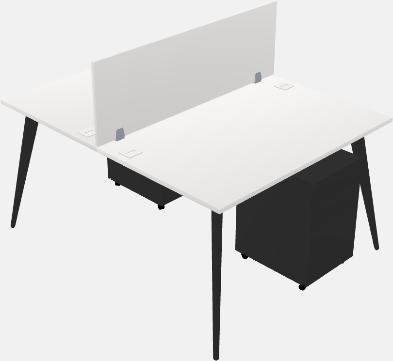 Shared office desk system