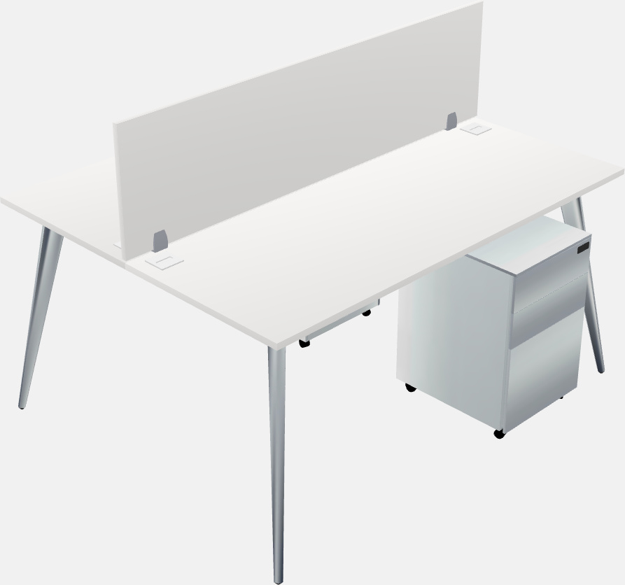 Shared office desk system