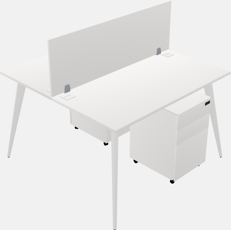 Shared office desk system