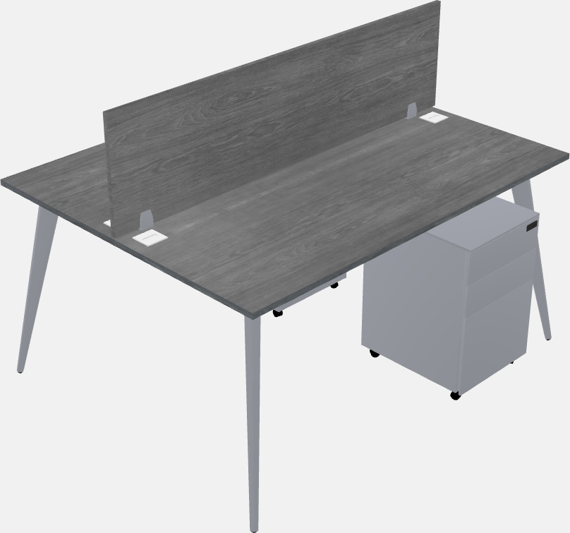 Shared office desk system