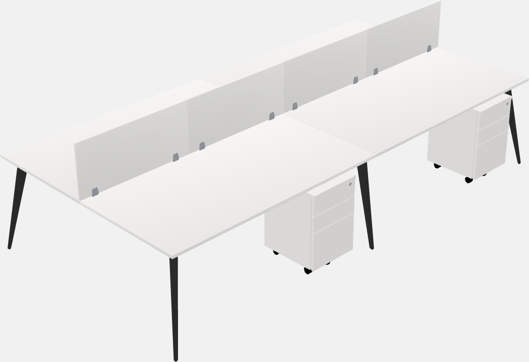 Shared office desk system