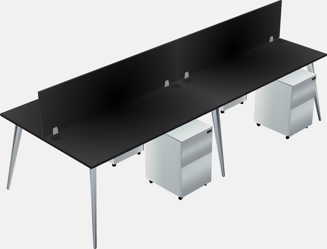 Shared office desk system