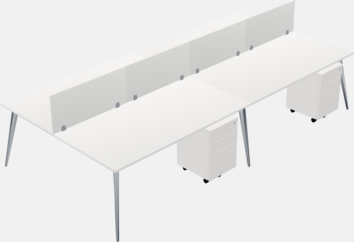 Shared office desk system