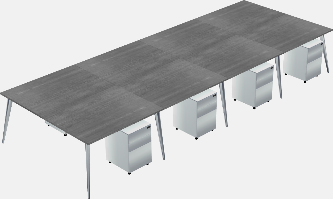 Shared office desk system