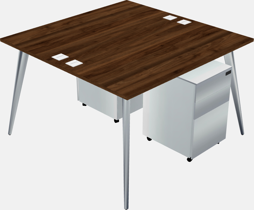 Shared office desk system