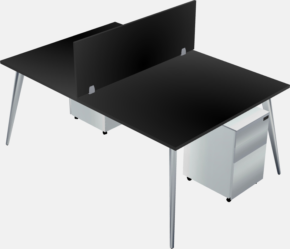 Shared office desk system