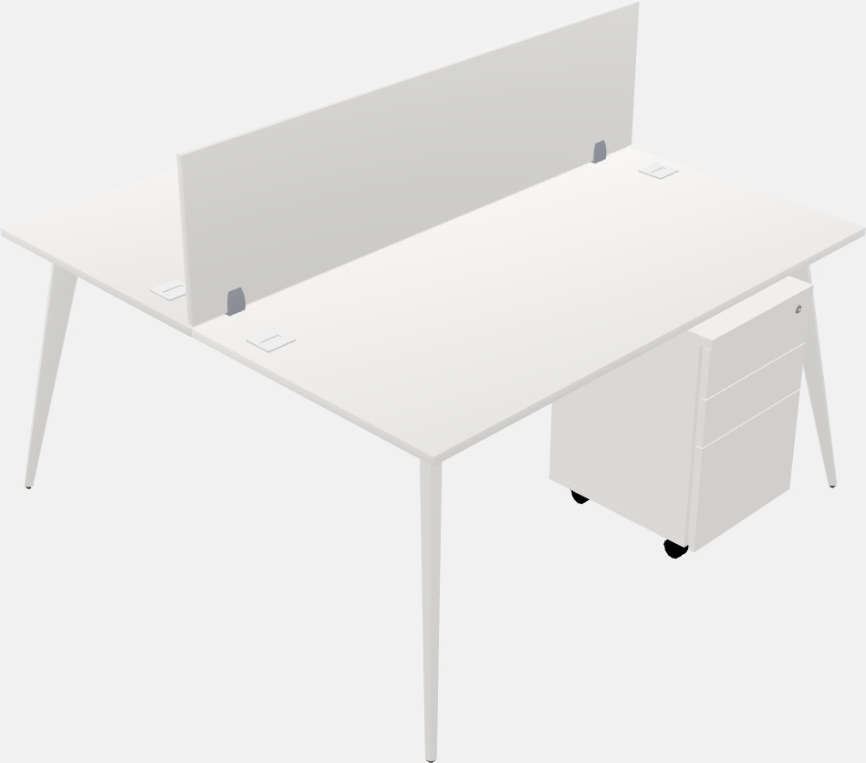 Shared office desk system