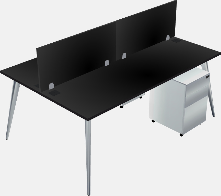 Shared office desk system